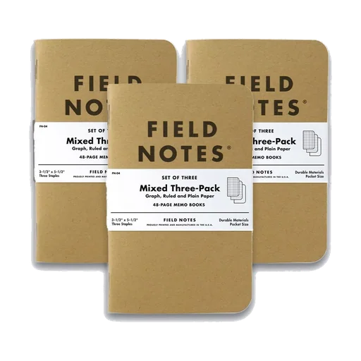 HP Notes Field Notes Original Kraft Mix 3 komplekts