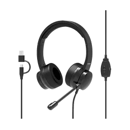 Port Connect USB Comfortable Stereo Office Microphone
