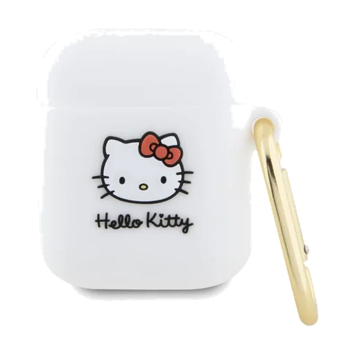 Hello Kitty Airpods 1/2 cover Silicone 3D Kitty Head